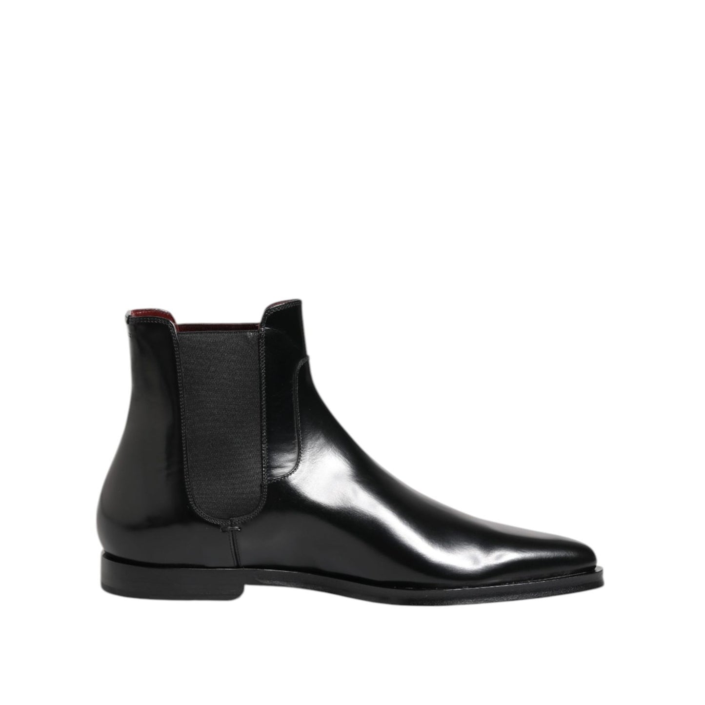 Dolce & Gabbana Black Leather MILLENIALS Mid Calf Boots Shoes