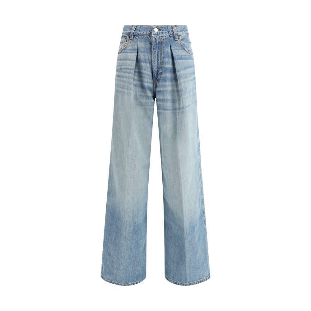 Haikure Light Blue Cotton Jeans Denim