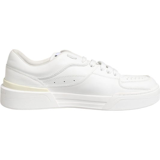 Dolce & Gabbana White Miami Leather Low Top Sneakers Shoes MV6121-40