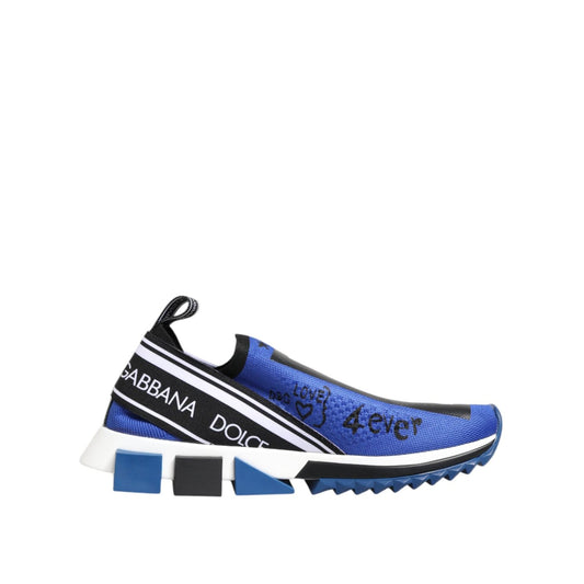 Dolce & Gabbana Blue Logo Low Top Sorrento Sneakers Shoes