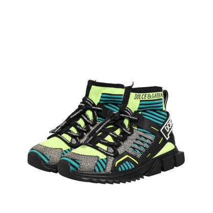 Dolce & Gabbana Multicolor Sorrento Socks Men Sneakers Shoes