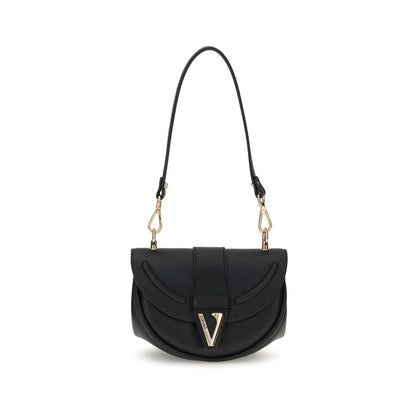 Versace Black Calf Leather Bos Taurus Shoulder Bag