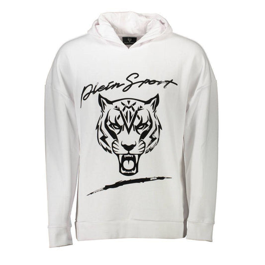 Plein Sport White Cotton Sweater