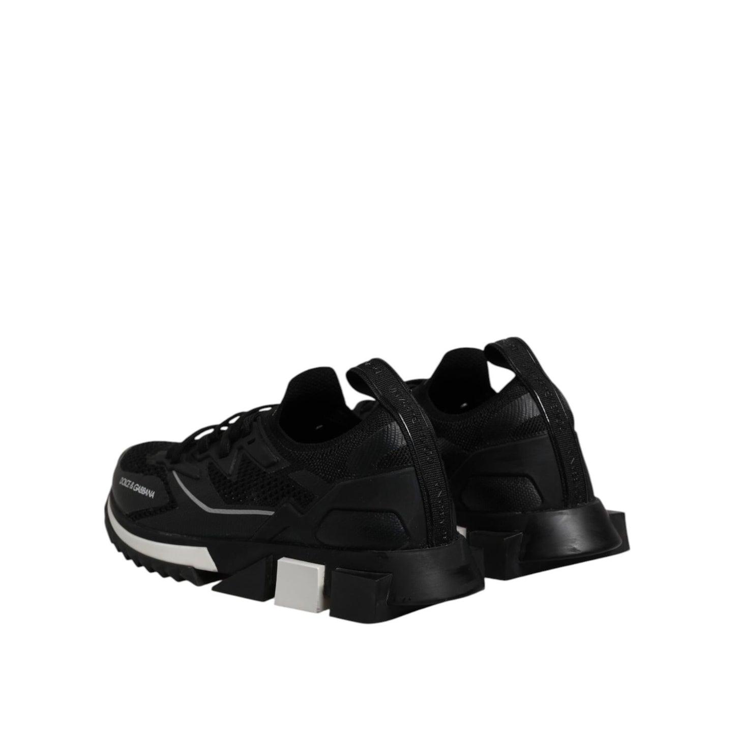 Dolce & Gabbana Black SORRENTO Lace Up Men Sneakers Shoes
