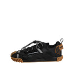 Dolce & Gabbana Black Logo Lace Up Low Top NS1 Sneakers Shoes