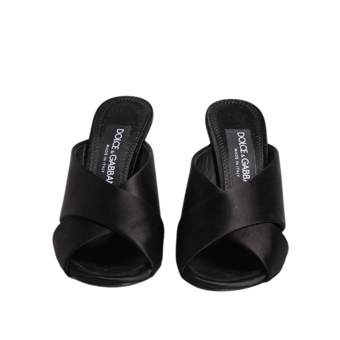 Dolce & Gabbana Black Keira Baroque High Heel Sandals Shoes