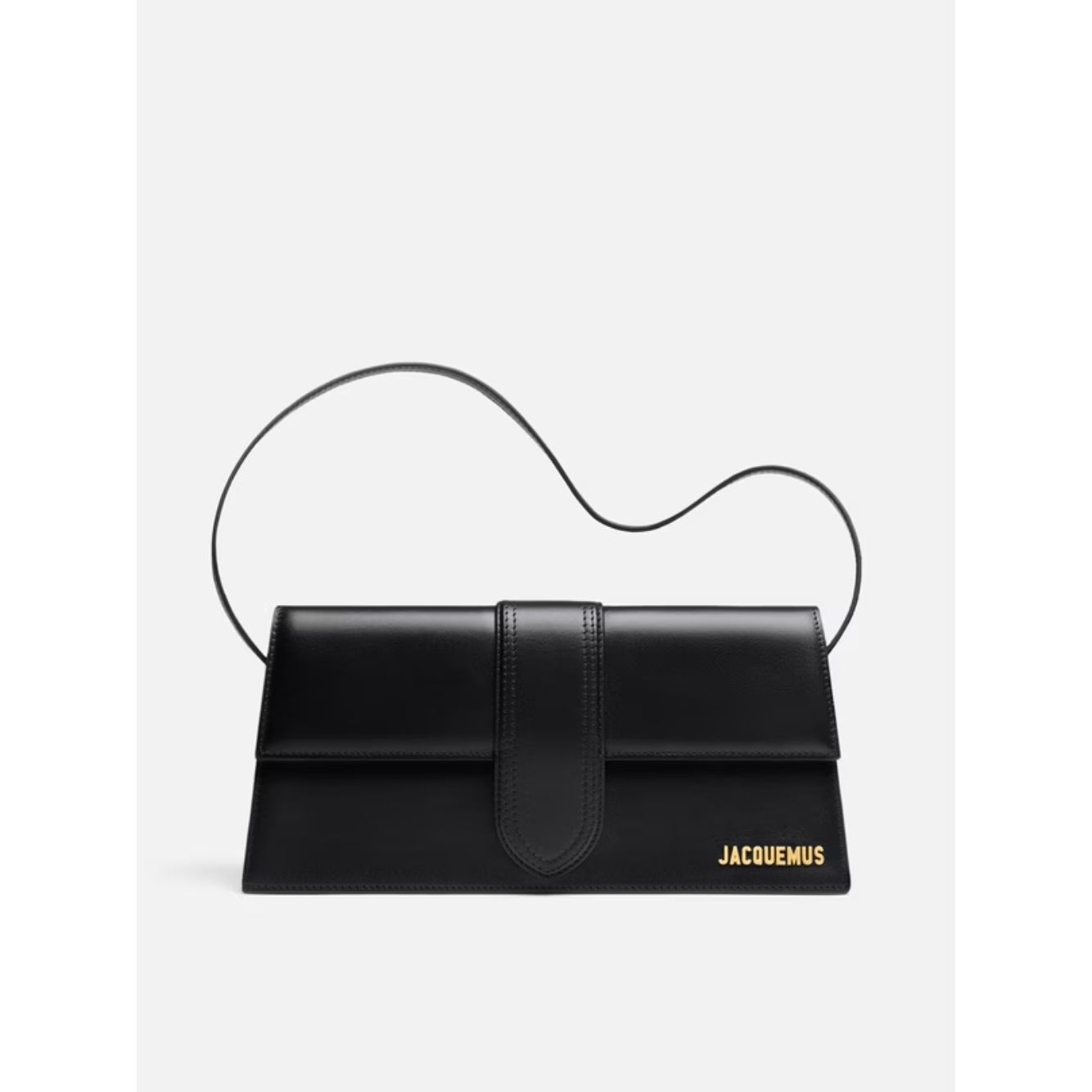 Jacquemus Black  leather Le Bambino Long bag