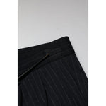 Dolce & Gabbana Black Stripes Viscose Skinny Dress Men Pants PAN76615-48