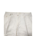 Dolce & Gabbana Cream Linen Dress Slim Formal Trouser Pants
