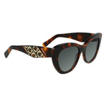 Salvatore Ferragamo Brown Acetate Sunglasses