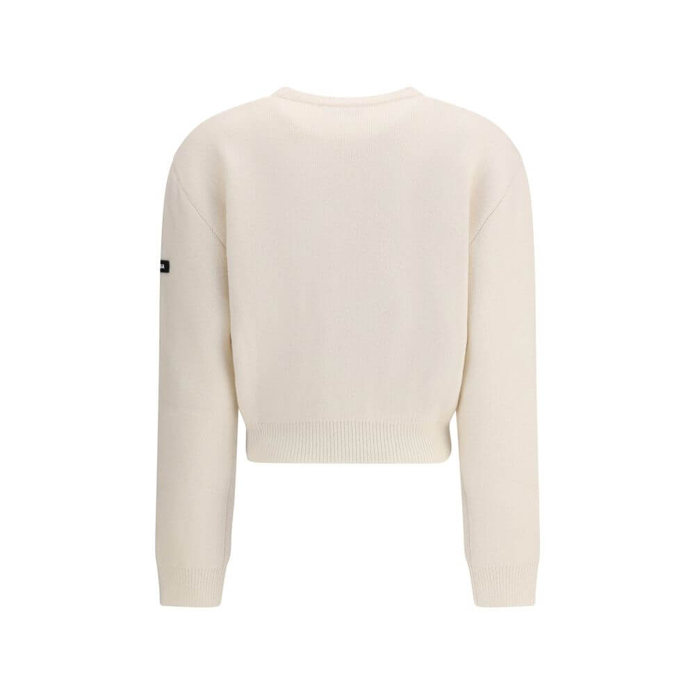 Balenciaga White Wool Sweatshirt