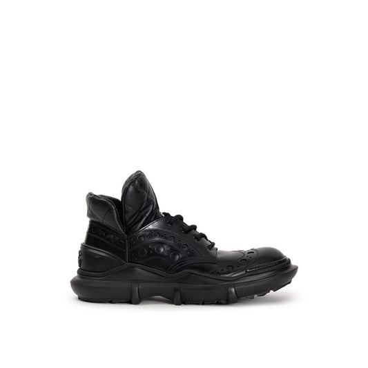 Dolce & Gabbana Black Leather Oxfords And Derby DO-9577676-EU42/US9