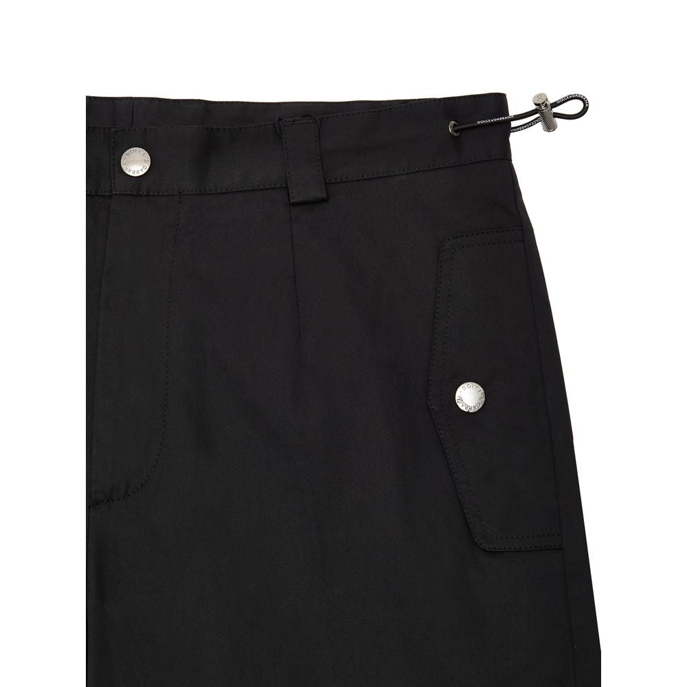Dolce & Gabbana Black Cotton Cargo Pants