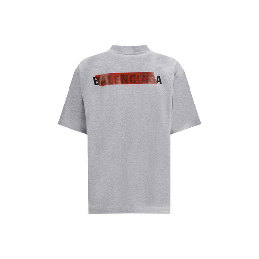 T-Shirt with taped Balenciaga back motif BA-764235TSVG22142-M