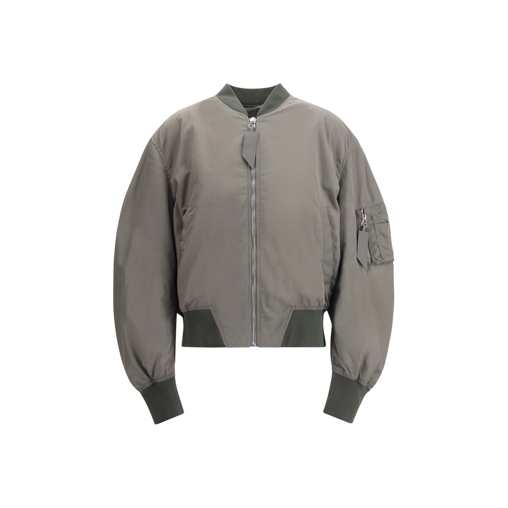 The Attico Green Polyester Bomber