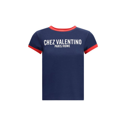 Valentino Blue Cotton T-Shirt