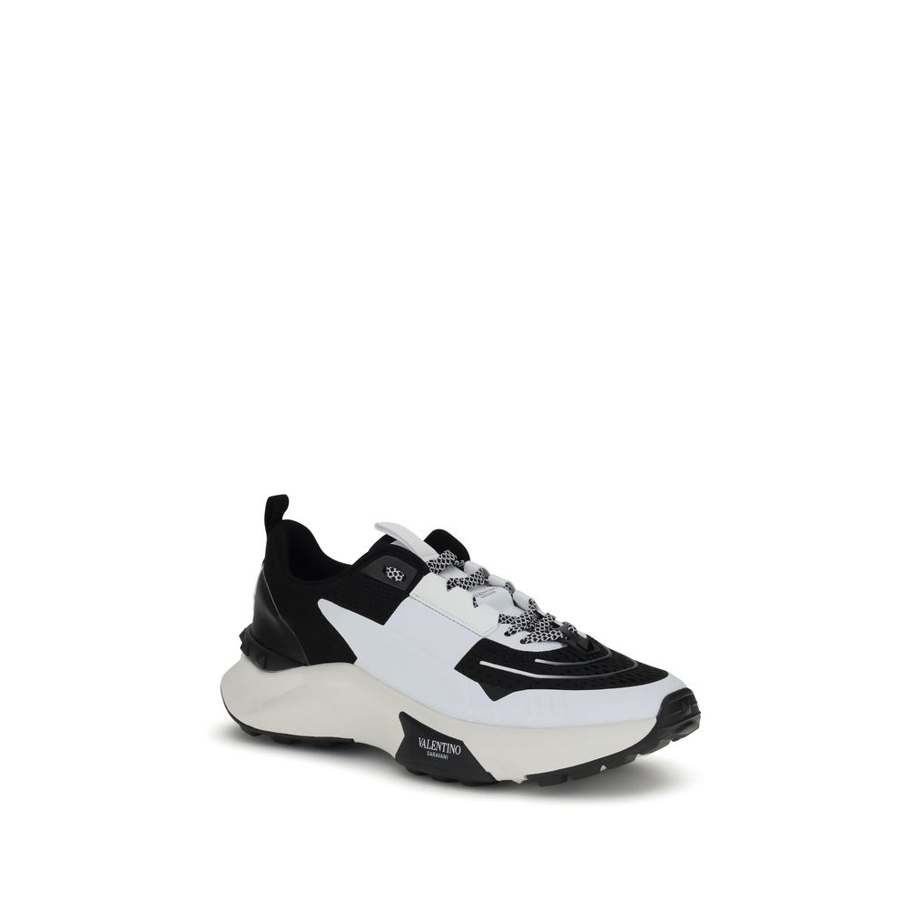 Valentino Garavani Multicolor Calf Leather Bos Taurus Athletic Sneakers