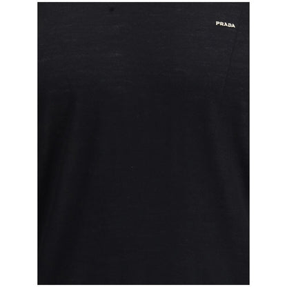 Prada Black Fleece Wool Sweatshirt