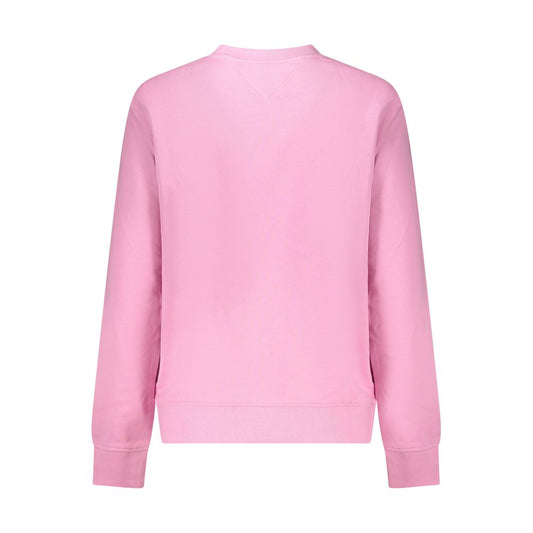 Back view of Tommy Hilfiger Pink Cotton Women Sweater