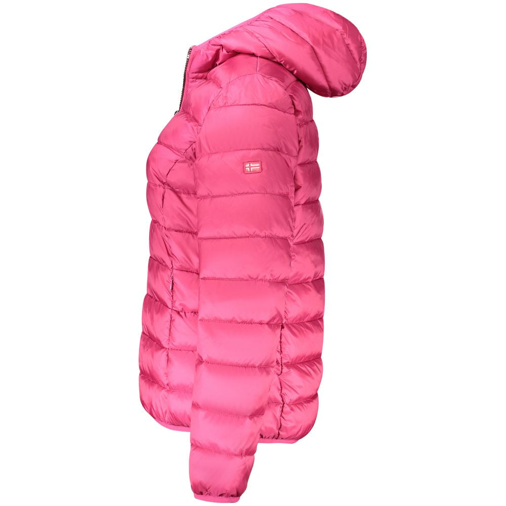 Front view with bag zipped and handles upright.