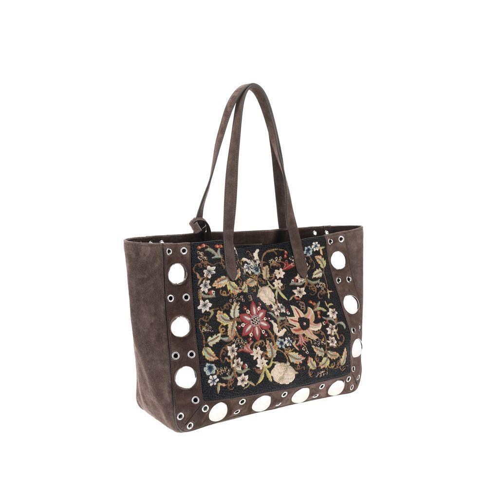 Front view with bag zipped and handles upright.