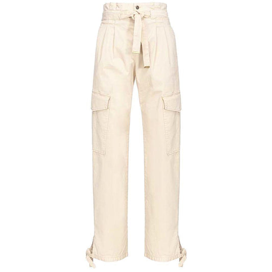 PINKO White Cotton Jeans & Pant PI-15881-IT40|S