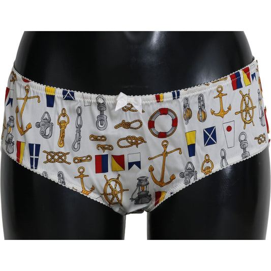 Dolce & Gabbana Chic Sailor Print Women Underwear Dolce & Gabbana Dark Slate Gray