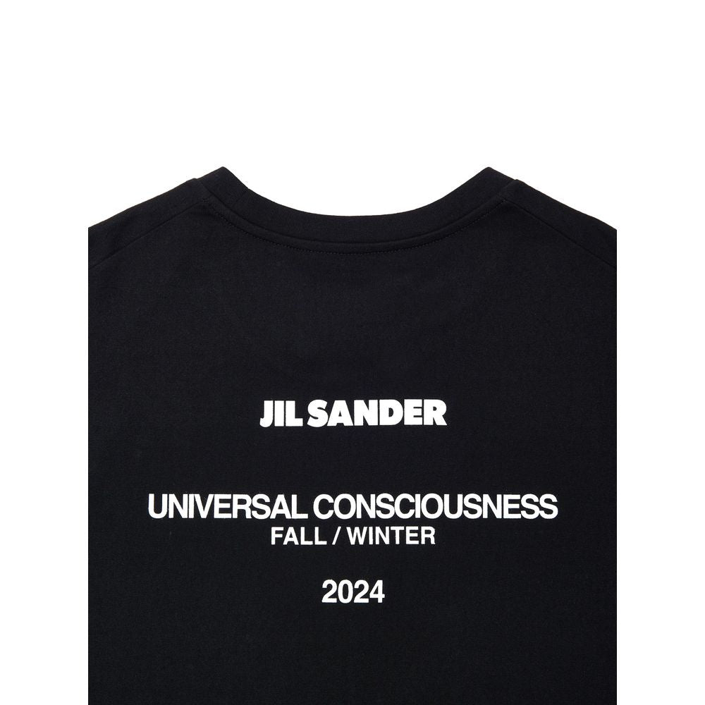 Jil Sander Black Cotton Long Dress