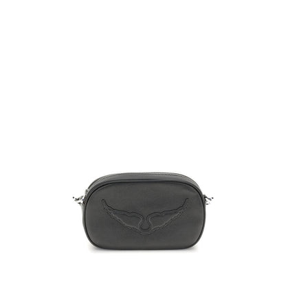 Zadig & Voltaire Black Calf Leather Bos Taurus Shoulder Bag