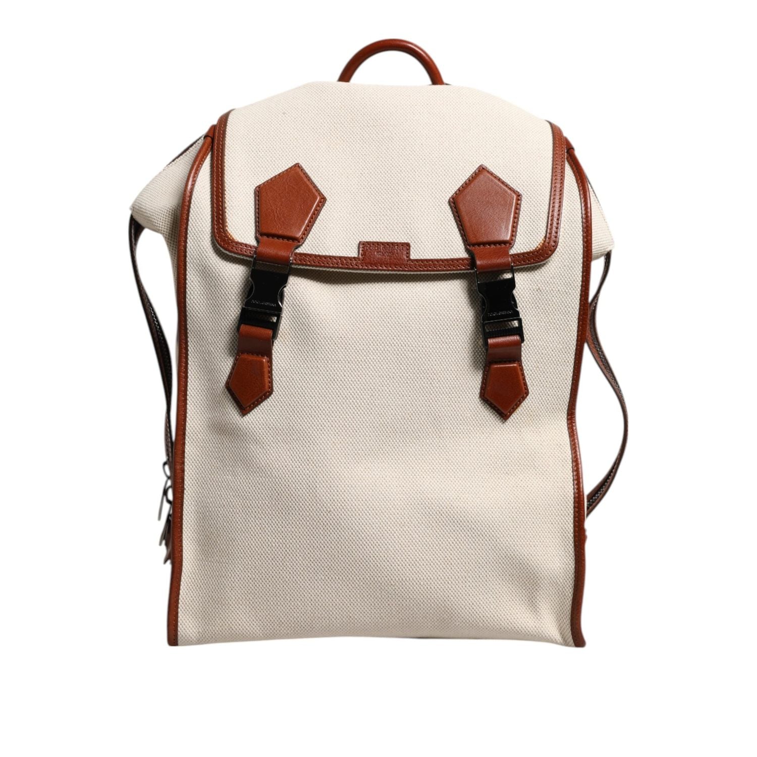 Front view with bag zipped and handles upright.