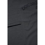 Dolce & Gabbana Gray Logo Graphic Cotton Crew Neck T-shirt