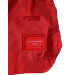 Dolce & Gabbana Red Drawstring Beachwear Shorts Swimwear BIK1875-7
