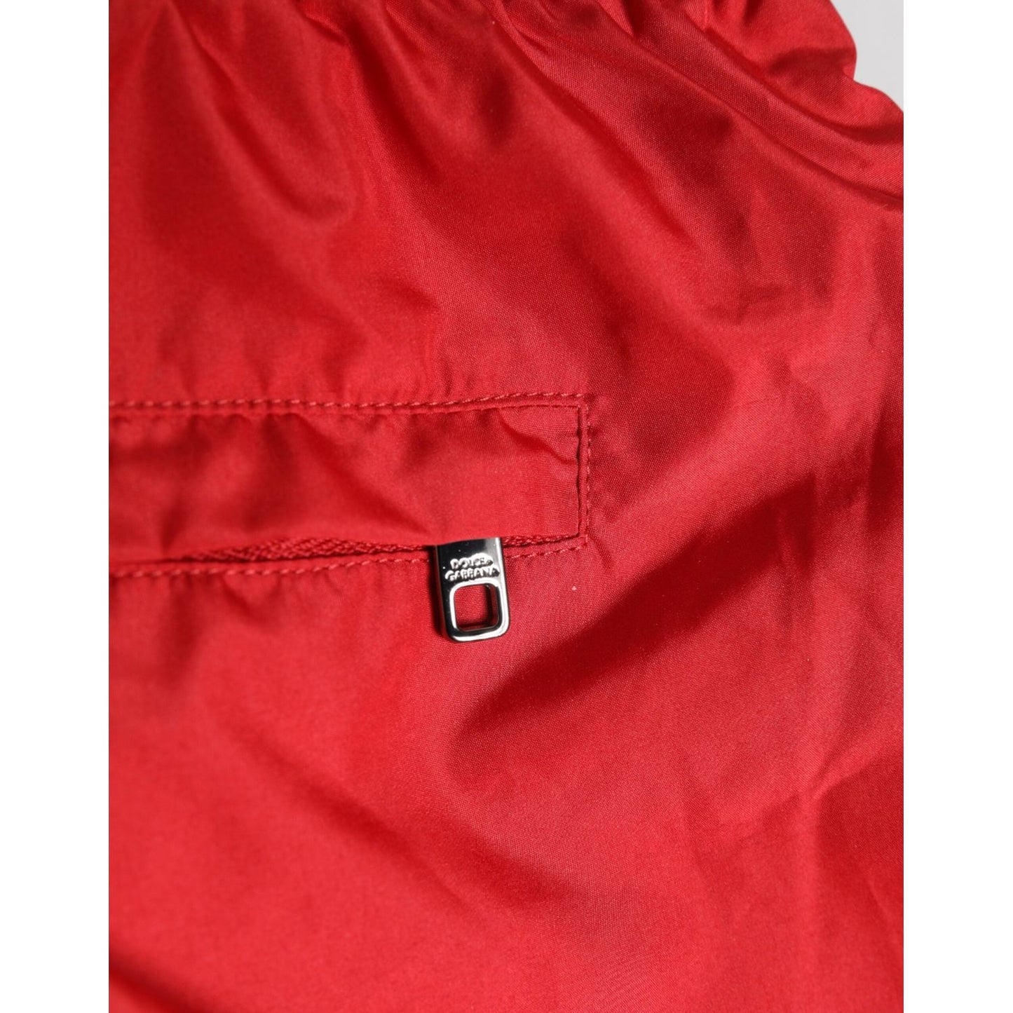 Dolce & Gabbana Red Drawstring Beachwear Shorts Swimwear BIK1875-7
