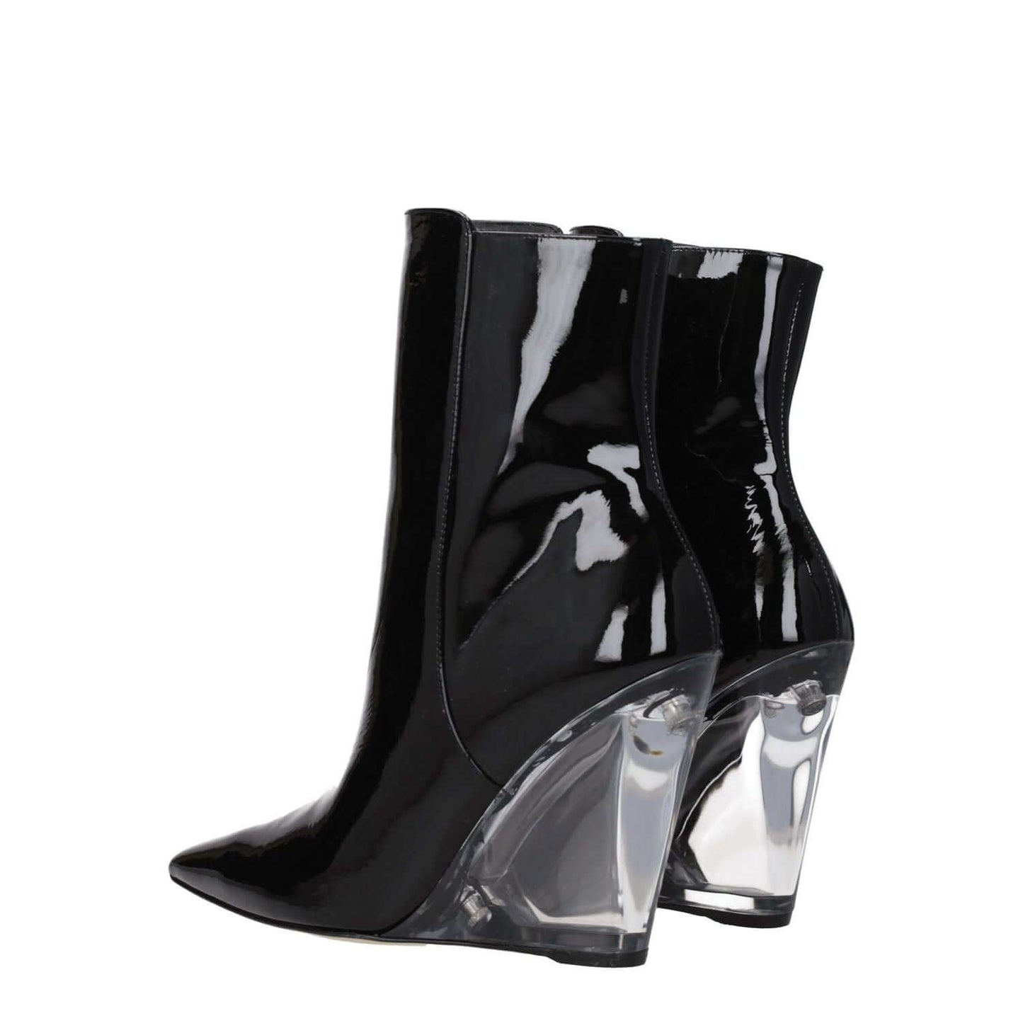 Stuart Weitzman Black Leather Ankle Boots