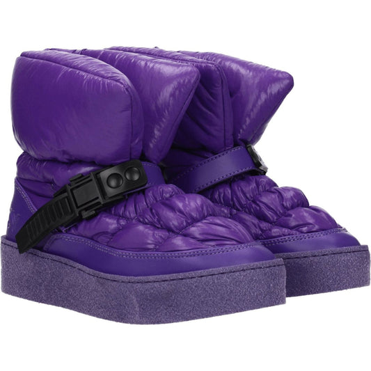 Khrisjoy Purple Polyester Ankle Boots KH-8547259449609-EU39/US9