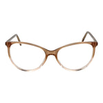 Andy Wolf Brown Unisex Glasses Frame in cat eye style, full-rim acetate, size 55-15-140, with demo lenses, includes branded case.