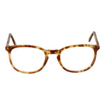 Andy Wolf Brown Unisex Glasses Frame in full-rim acetate with demo lenses, panto style, size 51-19-145, includes branded case.