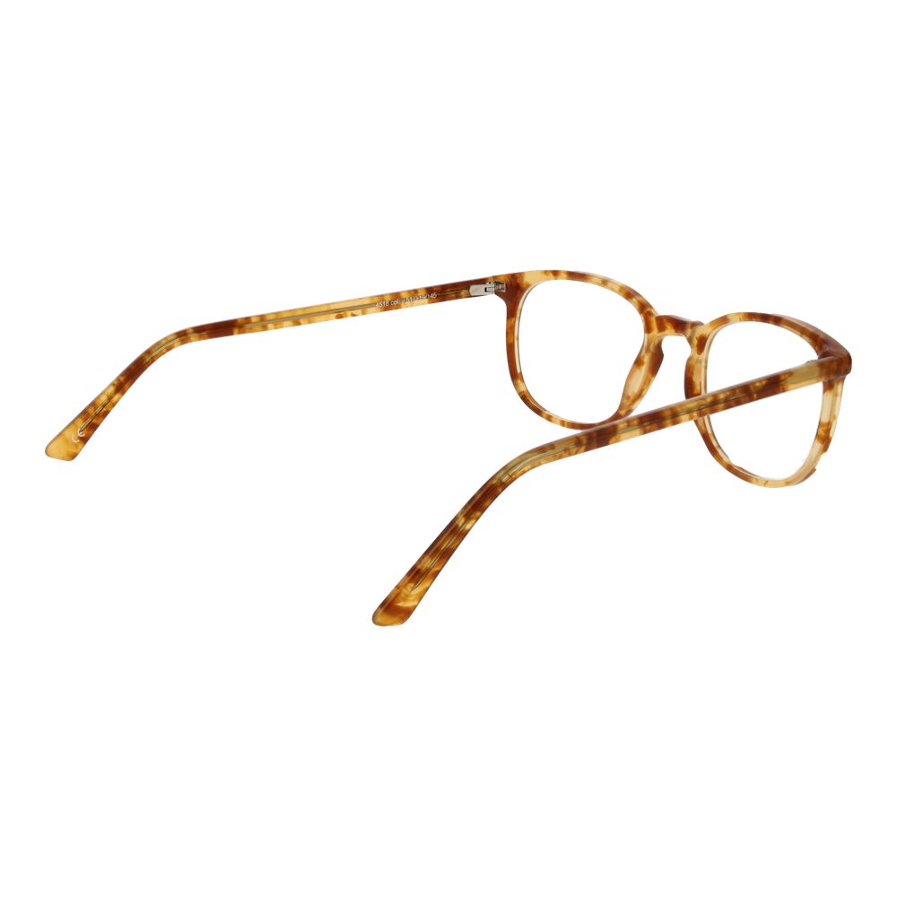 Andy Wolf Brown Unisex Glasses Frame, full-rim brown acetate panto style with demo lenses, includes branded case, size 51-19-145