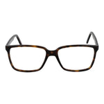 Andy Wolf Brown Unisex Glasses Frame in full-rim acetate with rectangle style, demo lenses, and branded case.
