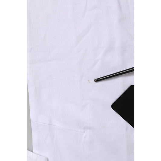 Dolce & Gabbana White Short Sleeves Crew Neck Top T-shirt TSH91277-38