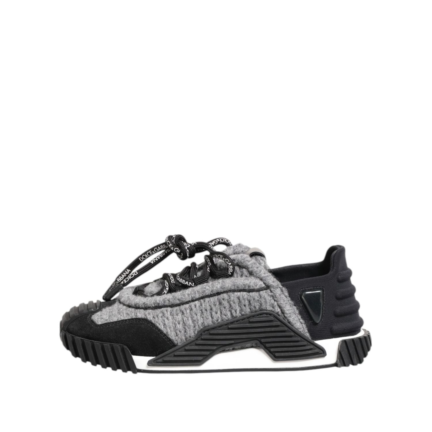 Dolce & Gabbana Black Gray NS1 Low Top Sneakers Shoes