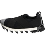 Dolce & Gabbana Black Neoprene Stretch Shark Sneakers Shoes