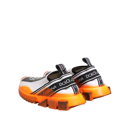 Dolce & Gabbana White Sorrento Slip On Low Top Sneakers Shoes