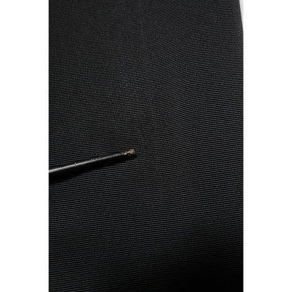 Dolce & Gabbana Black Acetate HighWaist Tapered Trouser Pants