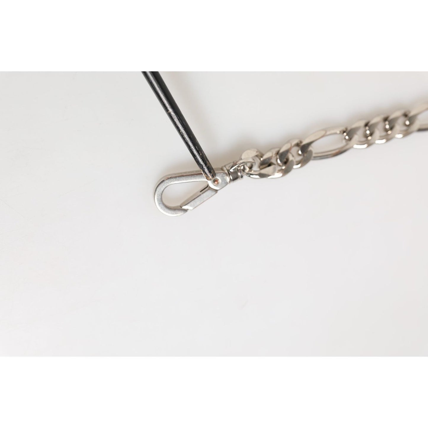 Dolce & Gabbana Silver Tone Brass Chain Lobster Clasp DG Logo Bracelet SMY11078