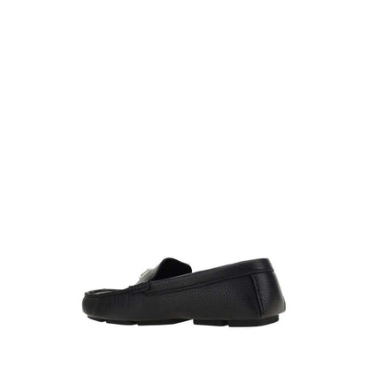 Dolce & Gabbana Black Rubber Slip-On Loafers