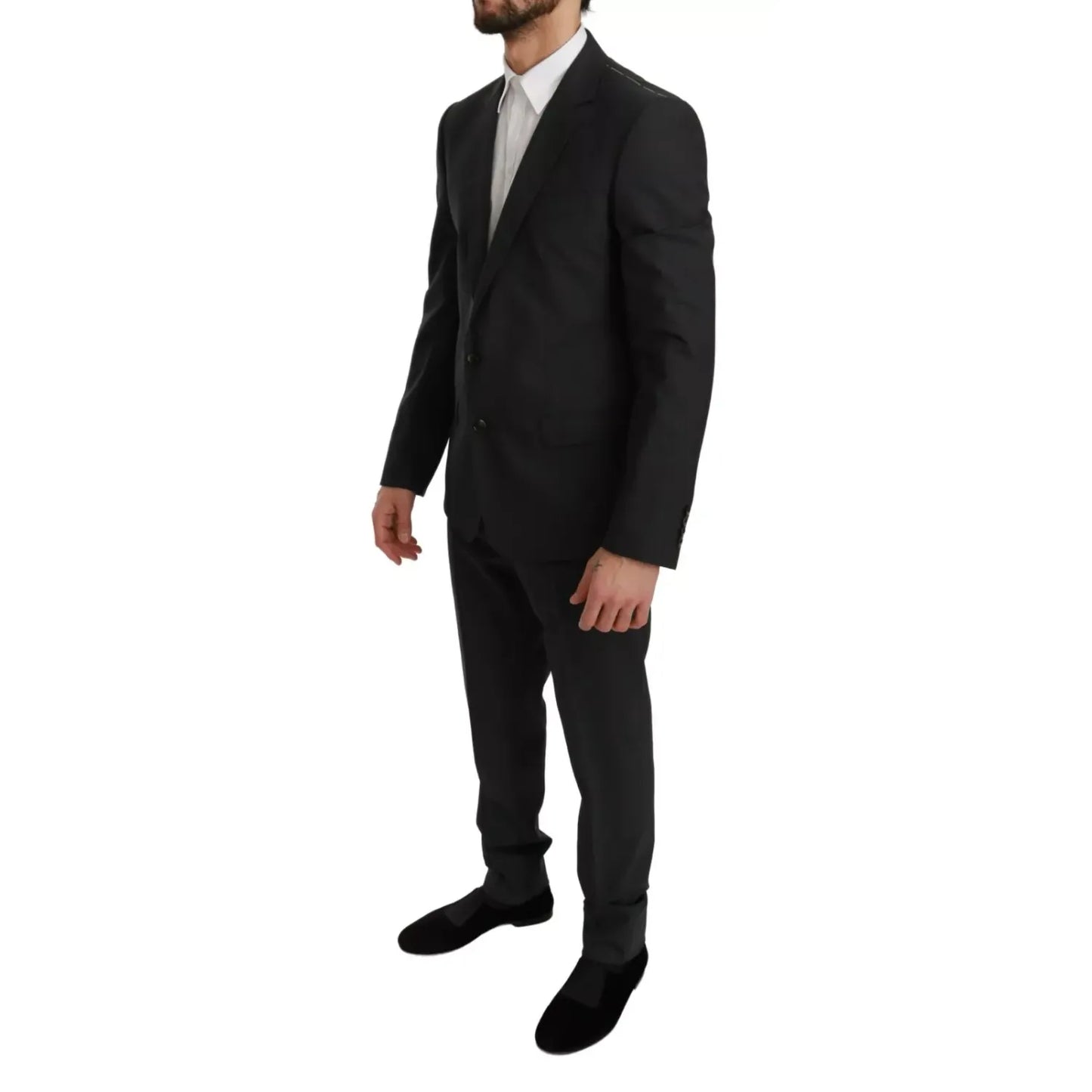 Dolce & Gabbana Slim Fit MARTINI Wool Gray Suit