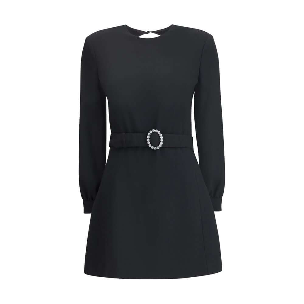 Saint Laurent Black Viscose Cocktail Dress