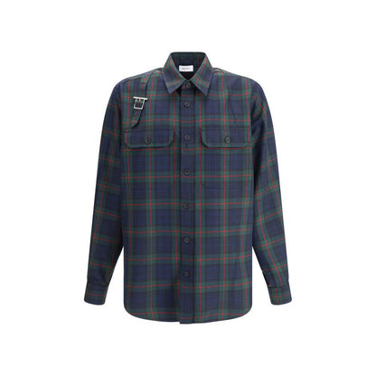 Alexander McQueen Green Polyester Pattern Shirt