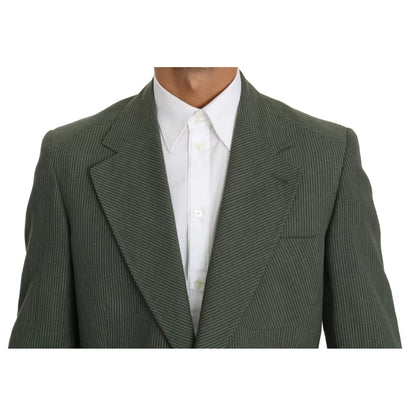 Romeo Gigli Green Linen Blazer One Piece Single Breasted Jacket Romeo Gigli
